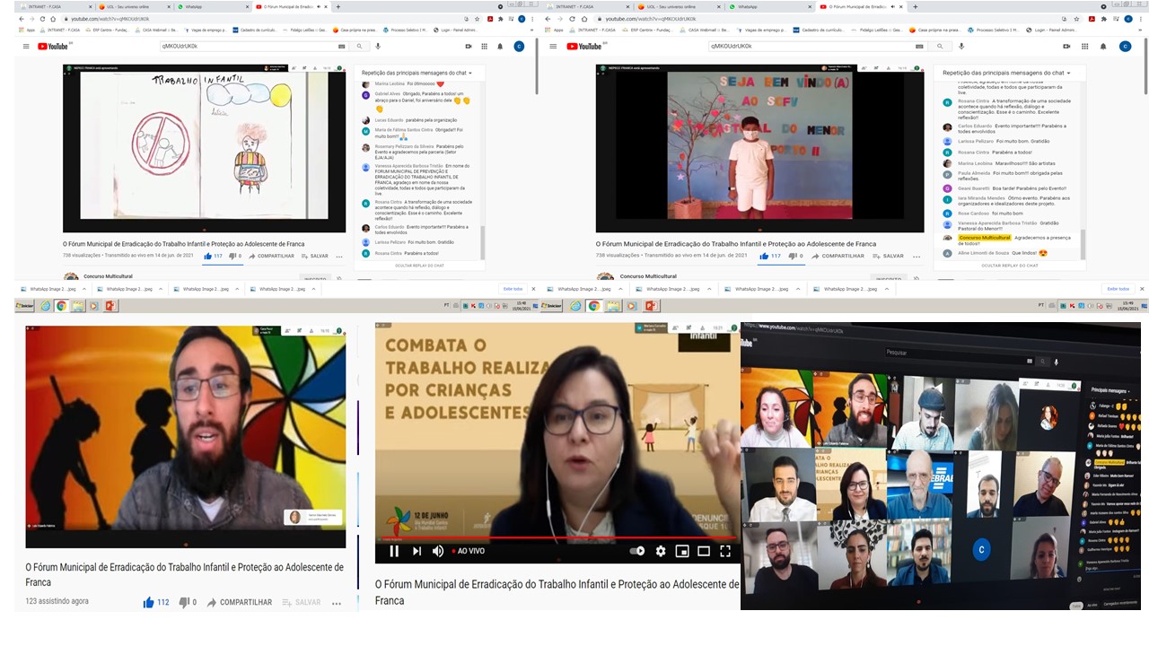 Pastoral do Menor de Franca participou da Roda de Conversa Online: Ele Estuda, ela brinca e eu trabalho, precisamos falar sobre o Trabalho Infantil.