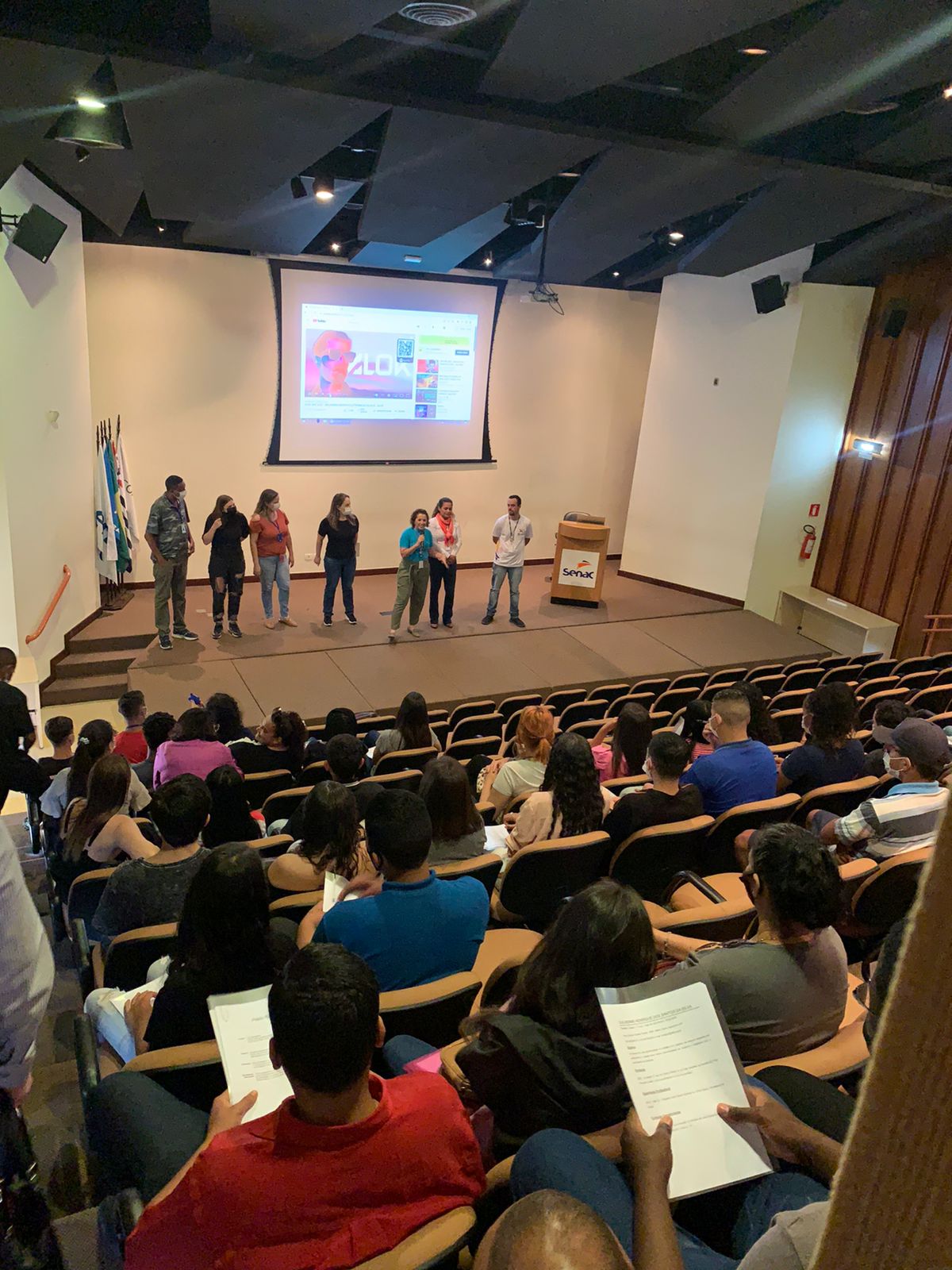 Abordagem Social da Pastoral do Menor de Franca esteve presente no Dia A, dia da aprendizagem no Senac!